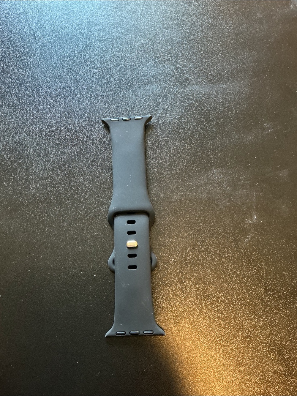 Black Silicone Smartwatch Band